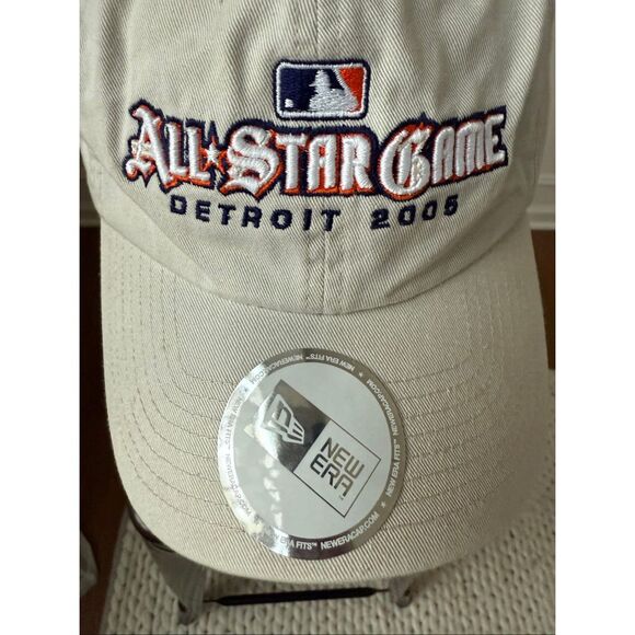 NWOT New Era MLB Detroit 2005 All Star Game Baseball Ball Cap Khaki Adjustable - Picture 2 of 9